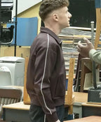 Chris Perfetti Abbott Elementary TV Series S05 Jacob Hill Brown Track Jacket 