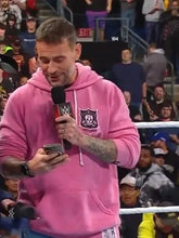 Hitman 32 Champ CM Punk Pink Hoodie