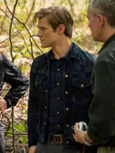 MacGyver Lucas Till Blue Leather Jacket