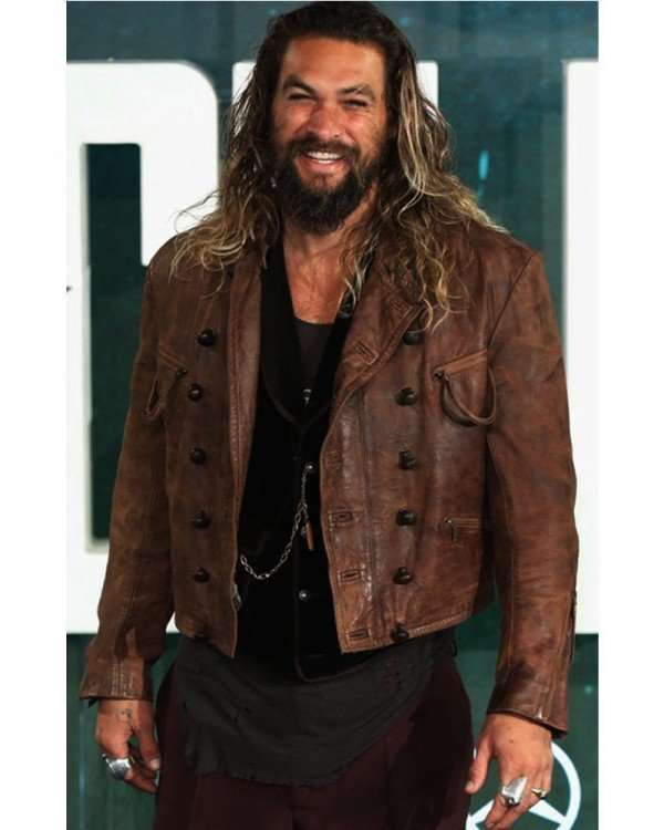 Justice League Aquaman Brown Leather Jacket