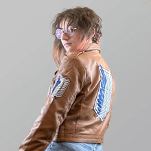 Attack on Titan Brown Leather Jacket