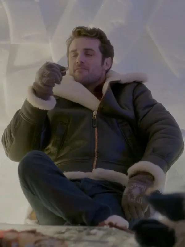 Beau Mirchoff The Finnish Line 2024 Black Leather Jacket