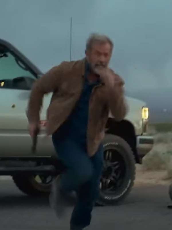 Mel Gibson Boneyard 2024 Brown Jacket