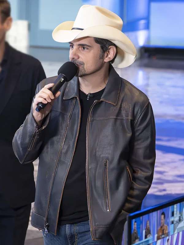 Brad Paisley American Idol S24 Leather Jacket