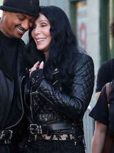 Cher The Bikeriders 2024 Black Leather Jacket