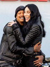 Cher The Bikeriders 2024 Black Leather Jacket