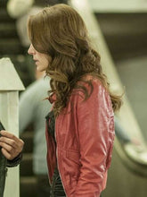 Heidi Johanningmeier Chicago PD Red Leather Jacket