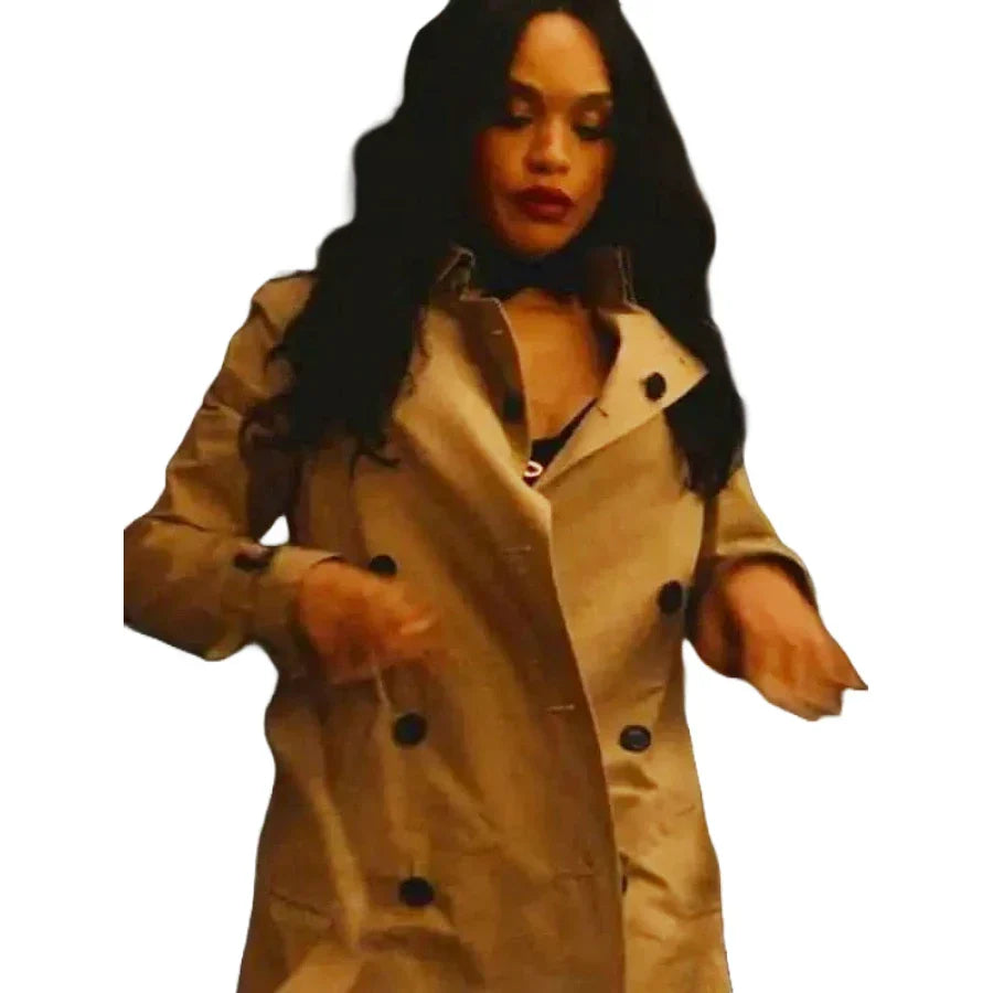 Clipped Cleopatra Coleman Beige Trench Coat