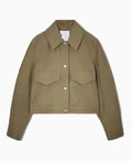 Cush Jumbo Criminal Record 2024 Green Cropped Jacket
