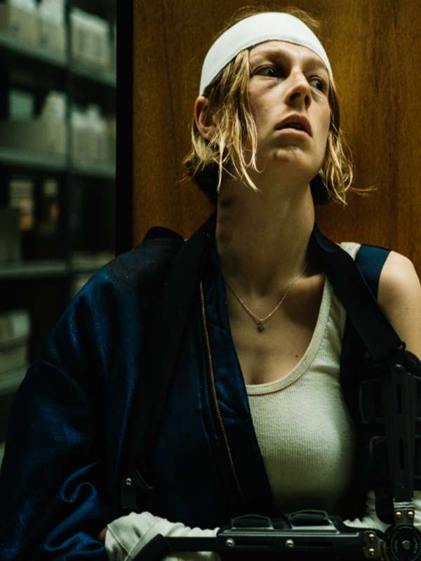 Hunter Schafer Cuckoo 2024 Blue Jacket