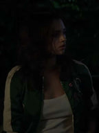 India Eisley Dead Money 2024 Green Varsity Jacket