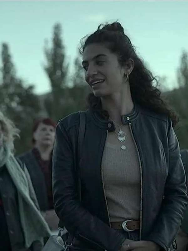 Nadiyah Zammit Deadloch S01 Black Leather Jacket