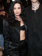 Demi Lovato The Moment Premiere Cropped Jacket