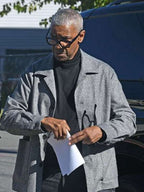Denzel Washington Here Comes the Flood Grey Wool Jacket