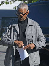Denzel Washington Here Comes the Flood Grey Wool Jacket