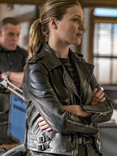 Chicago PD Tracy Spiridakos Black Leather Jacket