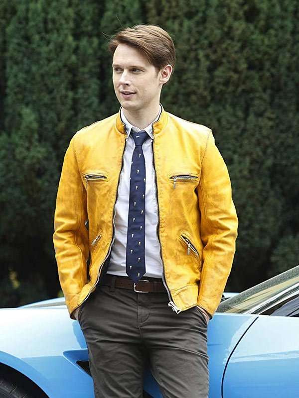 Dirk Gently Holistic Detective Yellow Leather Jacket