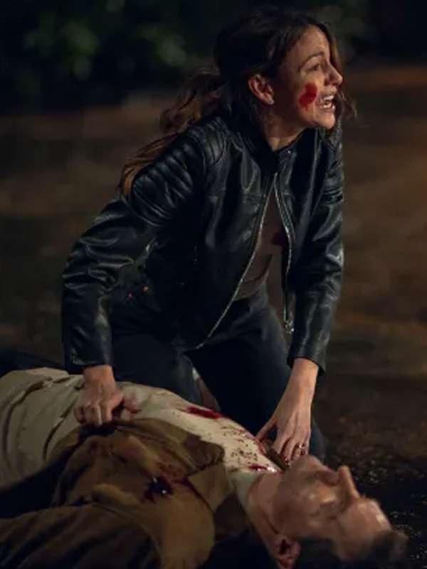 Michelle Keegan Fool Me Once S01 Black Leather Jacket