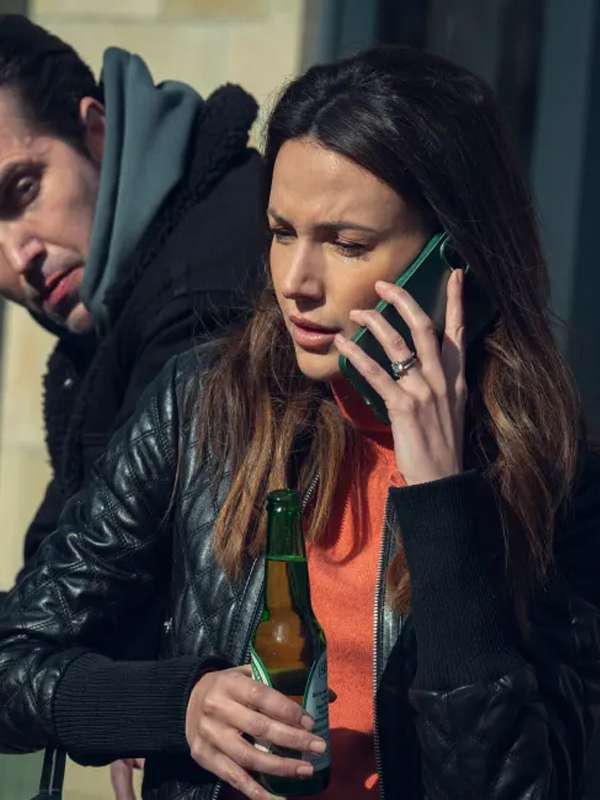 Maya Stern Fool Me Once S01 Black Leather Jacket