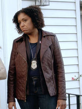 Kathy-Ann Hart Go Chase Yourself Brown Leather Jacket