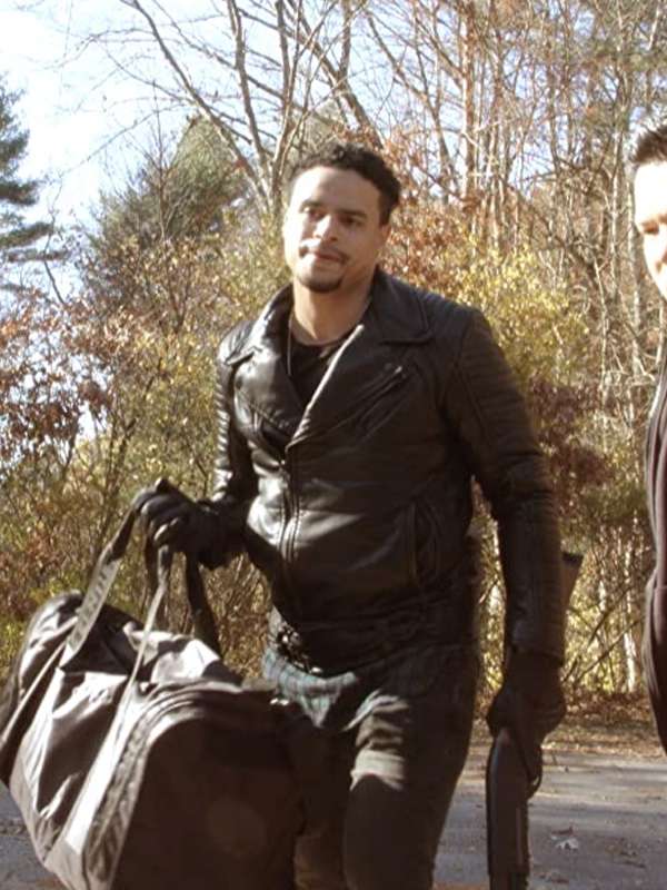 Jason Gervacio Go Chase Yourself Black Quilted Leather Jacket