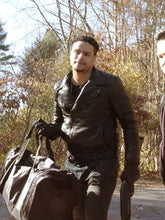 Jason Gervacio Go Chase Yourself Black Quilted Leather Jacket