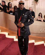 Snoop Dogg 2026 Golden Globe Awards Black Suiting Fabric Suit For Mens