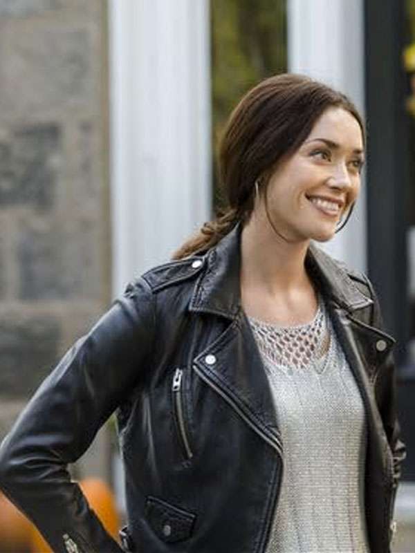 Abigail Pershing Good Witch S02 Black Leather Jacket