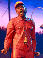 Tyler The Creator Grammy 2026 Red Leather Jacket