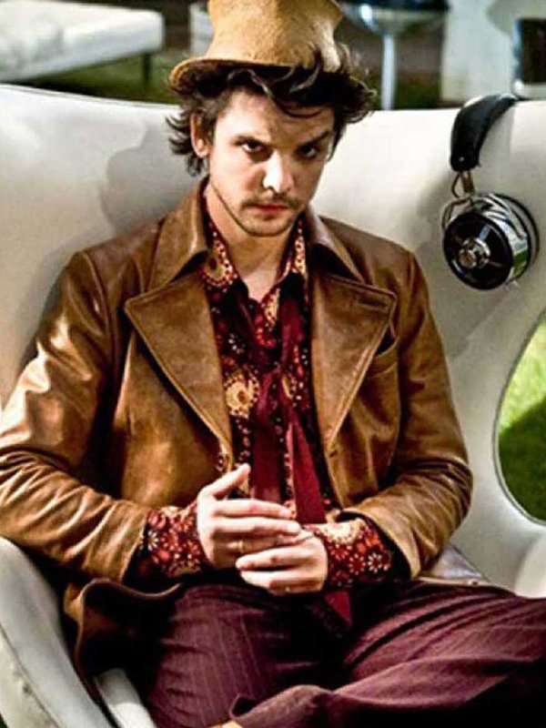 Hatter Alice Andrew Lee Potts Brown Leather Jacket