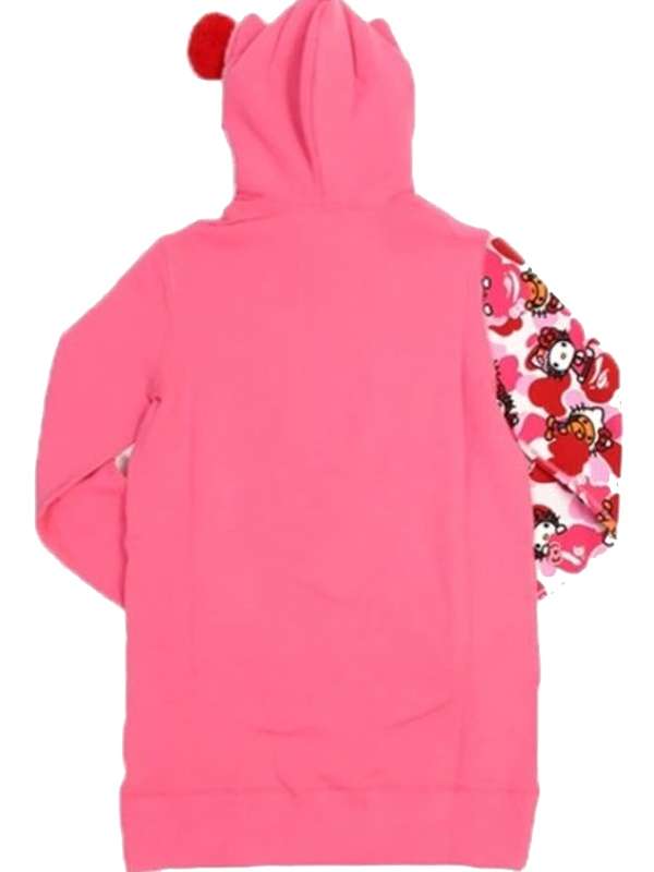 Pink Bape X Hello Kitty Hoodie