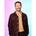 Glen Powell Hit Man Brown Jacket