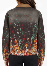 House of Errors embroidered jacket with corduroy collar