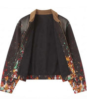 House of Errors multicolor zipper jacket with button cuffs