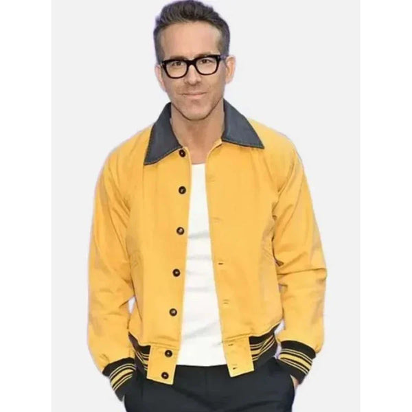 If 2024 Ryan Reynolds Yellow Leather Jacket