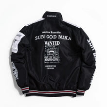 One Piece Gear 5 Cyberpunk Black White Bomber Jacket