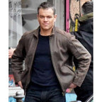 Jason Bourne Brown Leather Jacket