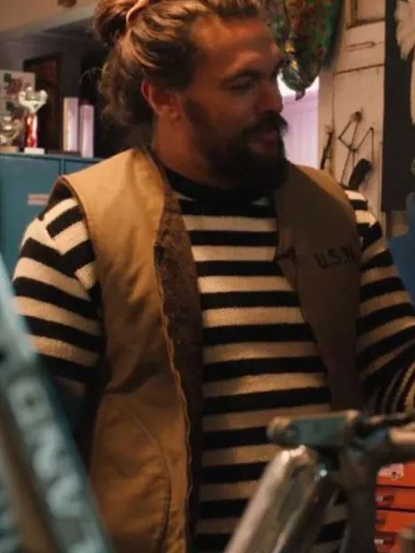 Jason Momoa On the Roam Brown Vest