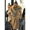 Jennifer Lopez Shearling Coat