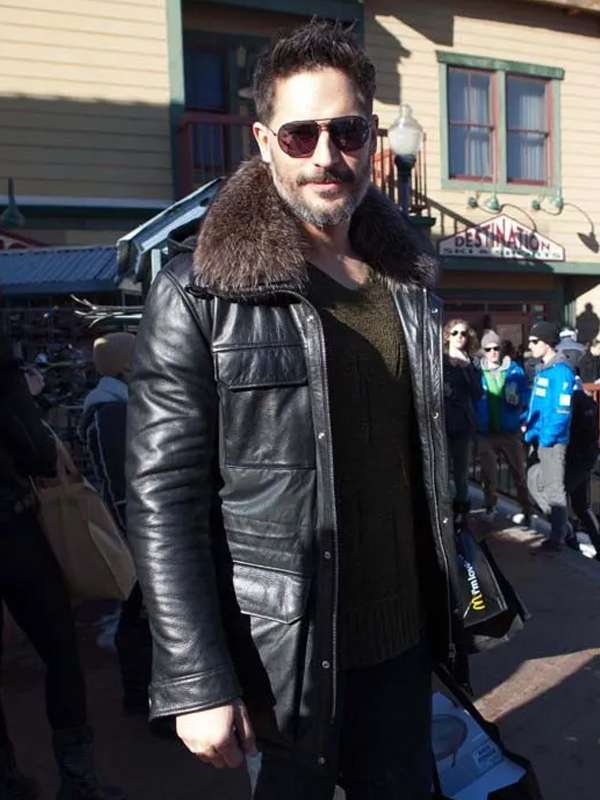 Joe Manganiello Sundance Film Festival Black Leather Jacket