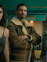 Joel Sánchez Berlin 2023 Shearling Suede Leather Jacket