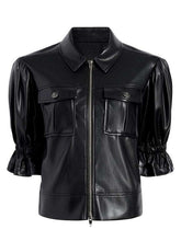 The View  Joy Behar Black Leather Jacket