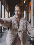 Jodie Comer Killing Eve Shearling Jacket