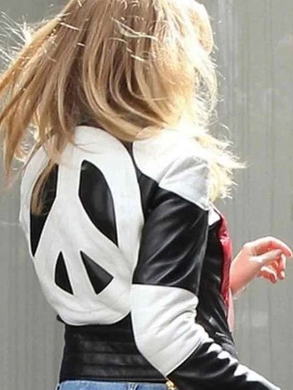 Kylie Minogue Red Heart Leather Jacket