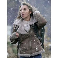 Eve Harris La Brea S02 Shearling Brown Leather Jacket