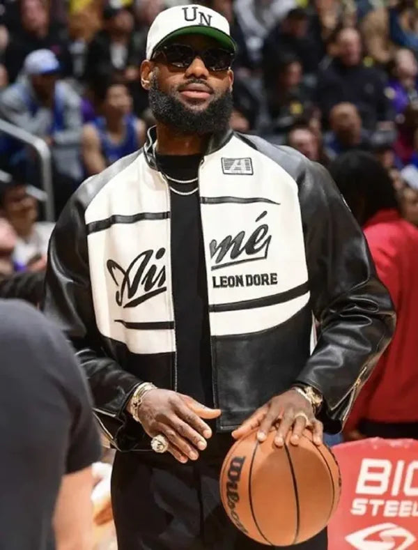 Lakers Lebron James Aime Leon Career 40k Leather Jacket