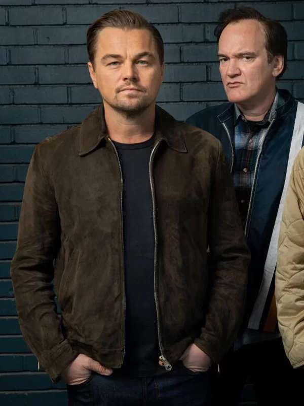 Leonardo DiCaprio Street Style Brown Suede Leather Jacket