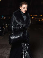 Street Style Lili Reinhart Black Trench Coat