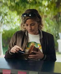 Lillian Vandenberg Dear Life Brown Bomber Jacket