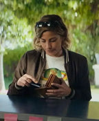 Lillian Vandenberg Dear Life Brown Bomber Jacket